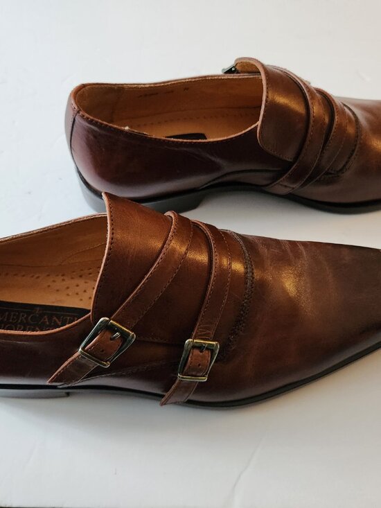 Mercanti fiorentini men\'s brown leather dress shoes size: 10M  made in Italy main image 8